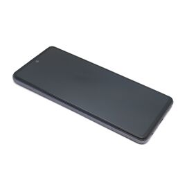 LCD displej (ekran) - Samsung A525F/A526B Galaxy A52 4G/5G + Touch screen + frame black (crni) Full ORG EU (GH82-25524A/25526A/25754A) (MS).