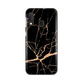 Silikonska futrola PRINT - Samsung A202 Galaxy A20E All black (crni).
