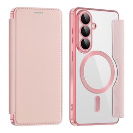 Futrola Magsafe Lux na preklop - Samsung S941 Galaxy S26 roze.