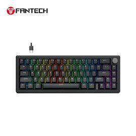 Tastatura Mehanicka Gaming Fantech MK614 Atom x66 Retro crna (ice apricot switch).