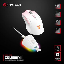 Mis Wireless Fantech WG11V2RD Cruiser II pink.