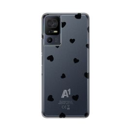 Silikonska futrola PRINT Skin - A1 Alpha Eco Hearts.