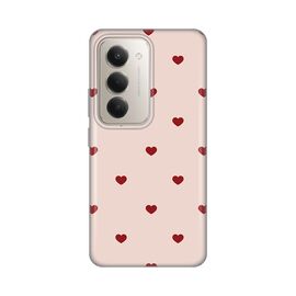 Silikonska futrola PRINT - Xiaomi Redmi 15 4G Beige Hearts.