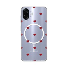 Futrola print Magsafe - Samsung A075F Galaxy A07 Red Hearts.