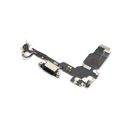 Flet kabl - iPhone 15 + konektor punjenja black (crni) (MS).