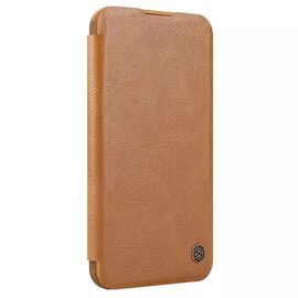 Futrola Nillkin Qin Prop - iPhone 16 Pro braon.