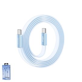 Data kabl REMAX Ultimate Series CB35 65W Ultra-Thin Fast Charging Type C na Type C 1.2m plavi.