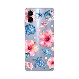 Silikonska futrola PRINT Skin - Samsung A075F Galaxy A07 Hibiscus Sea.