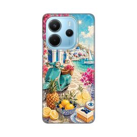 Silikonska futrola PRINT Skin - Xiaomi Redmi Note 14 4G (SRB) Summer in Greece.