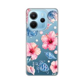 Silikonska futrola PRINT Skin - Xiaomi Redmi Note 14 4G (SRB) Hibiscus Sea.
