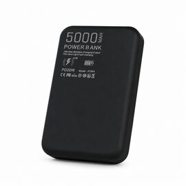Univerzalna Back Up Baterija prenosiva baterija Magsafe Oxpower PD W5 5000mAh crna print.