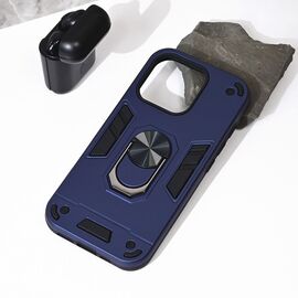 Futrola Hard Ring - iPhone 16 Pro tamno plava.