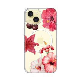 Futrola print Magsafe - iPhone 15 Hibiscus.