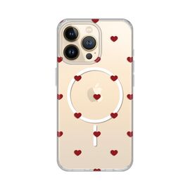 Futrola print Magsafe - iPhone 13 Pro Red Hearts.