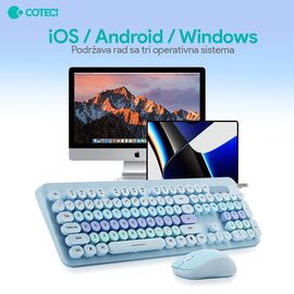 Combo mis i tastatura Coteci OF-054 bez.
