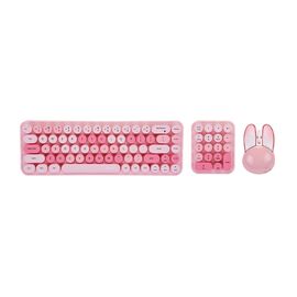 Combo mis i tastatura Coteci 84019 pink.