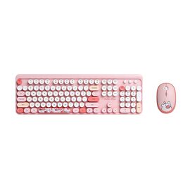 Combo mis i tastatura Coteci 84021 pink.