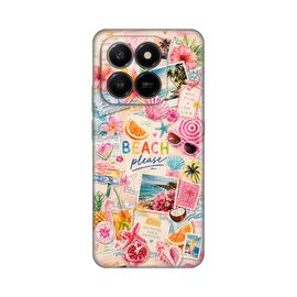 Silikonska futrola PRINT Skin - Honor X7d 4G/400 Smart 5G Beach Please.