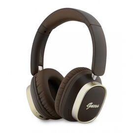Bluetooth slusalice Guess ENC Rectangle Metal Script braon(GUBHV28HGCSMW).