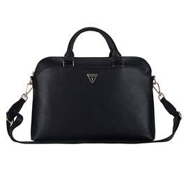 Torba - laptop Guess Bag Grained Triangle Logo 15" crna (GUCB15PGTSPSK).