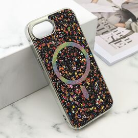 Futrola GLAM GLOW MagSafe - iPhone 16e/17e (6.1) crna (MS).