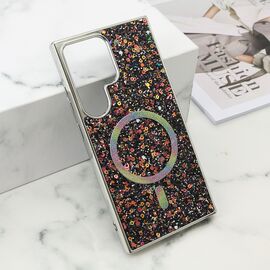 Futrola GLAM GLOW MagSafe - Samsung S928 Galaxy S24 Ultra 5G crna (MS).