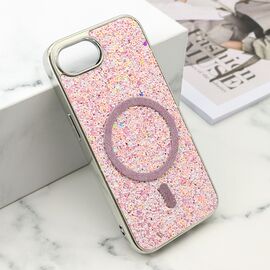 Futrola GLAM GLOW MagSafe - iPhone 16e/17e (6.1) roze (MS).
