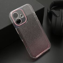 Futrola OMBRE GLITTER - iPhone 16 (6.1) roze (MS).