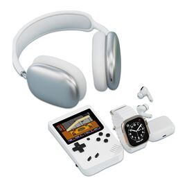 KARLER BASS K13-Combo set (smart watch, konzola, TWS / AirPods Max Bluetooth slusalice ) bela (MS).
