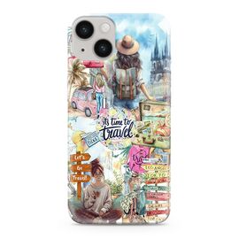 Silikonska futrola ultra tanka (skin) PRINT CLEAR - iPhone 15 SP031 (MS).