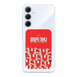 Silikonska futrola ultra tanka (skin) PRINT CLEAR - Samsung A556 Galaxy A55 5G ZF001 (MS).