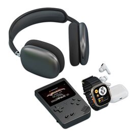 KARLER BASS K13-Combo set (smart watch, konzola, TWS / AirPods Max Bluetooth slusalice ) crna (MS).
