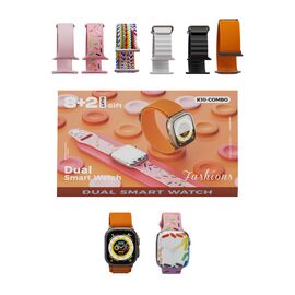 KARLER BASS K10-Combo set (2 x smart watch, 8 narukvica ) narandzasti (MS).