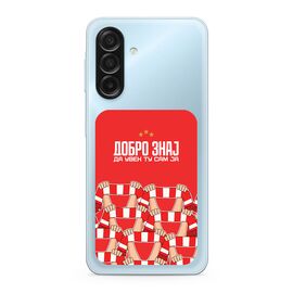 Silikonska futrola ultra tanka (skin) PRINT CLEAR - Samsung A175 Galaxy A17/A176B Galaxy A17 5G ZF001 (MS).
