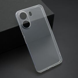 Silikonska futrola ultra tanka (skin) PROTECT - Xiaomi Redmi 13C/Poco C65 providna (bela) (MS).