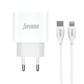 Kucni punjac Comicell Superior CO-DC56 Fast PD 20W 3A Type C na Lightning beli (CERT) (MS).