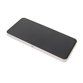 LCD displej (ekran) - Samsung A366 Galaxy A36 5G + Touch screen + frame white/gray Full ORG EU (GH82-36841B) (MS).