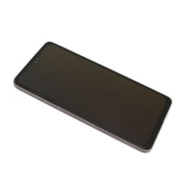 LCD displej (ekran) - Samsung A525F/A526B Galaxy A52 4G/5G + Touch screen + frame black (crni) OLED (MS).