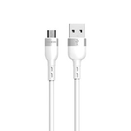 USB data kabl Moxom MX-CB184 silicone micro 3A 1m beli (MS).
