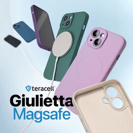 Silikonska futrola Teracell Giulietta Magsafe - iPhone 13 ljubicasta.