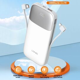 Back up baterija LDNIO PQ19 10000mAh, bela.