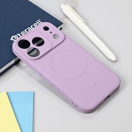 Silikonska futrola Teracell Giulietta Magsafe - iPhone 17 Pro/18 Pro 6.3 ljubicasta.