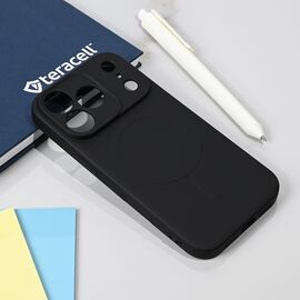 Silikonska futrola Teracell Giulietta Magsafe - iPhone 17 Pro/18 Pro 6.3 crna.