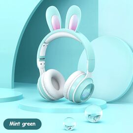 Bluetooth slusalice Bunny mint.