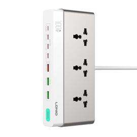 Produzni kabl LDNIO SC3 10-IN-1 3 uticnice 4xPD 3xUSB GaN 65W Total Power 100W 2m.