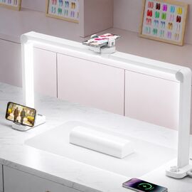 Stona LED lampa F-800E bela.