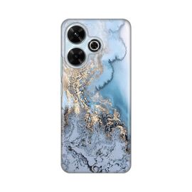 Silikonska futrola PRINT - Xiaomi Redmi 13 Blue Gold Marble.