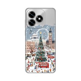 Silikonska futrola PRINT Skin - Huawei Honor X5c Plus Christmas Town.
