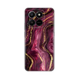 Silikonska futrola PRINT - Honor X7d 4G/400 Smart 5G Burgundy.