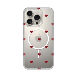 Futrola print Magsafe - iPhone 16 Pro Red Hearts.